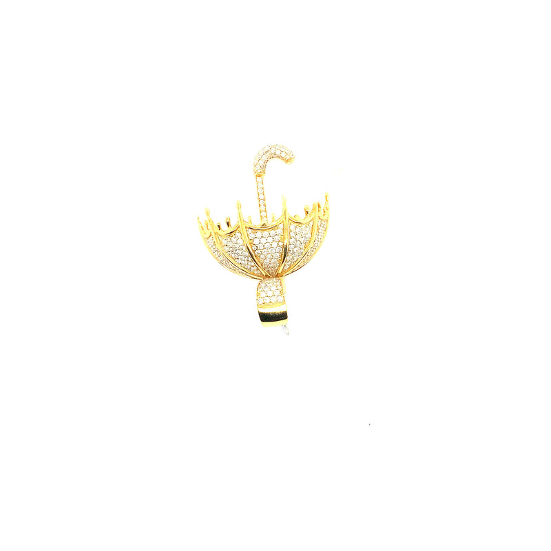 10k yellow golf umbrella pendant