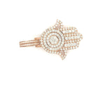 10K rose gold hamsa pendant