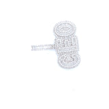 White gold ‘CEO” pendant