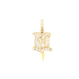 10K gold flower pendent