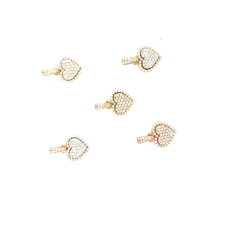 10K gold hearts pendants