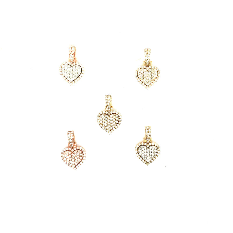 10K gold hearts pendants