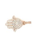 10K rose gold hamsa pendant