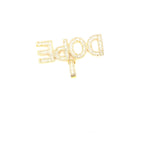 10k yellow gold “dope” pendant