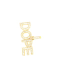 10k yellow gold “dope” pendant