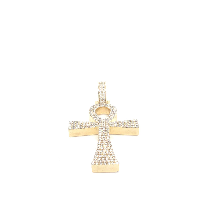 10K Gold Ank cross