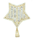 10K gold star pendent big