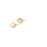 10k gold heart pendant with natural diamonds