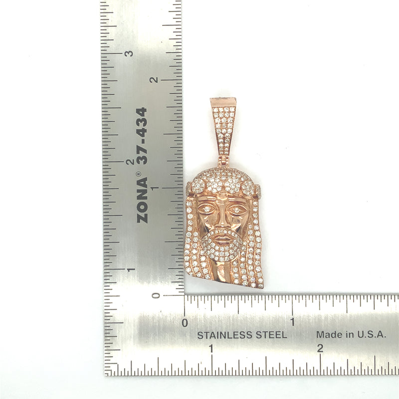 10k rose gold Jesus head