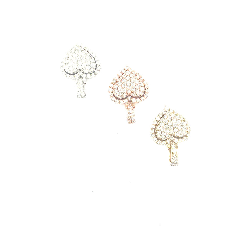 10k gold hearts pendant