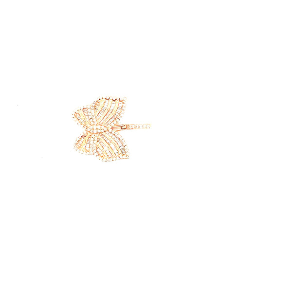 10K rose gold small butterfly pendant