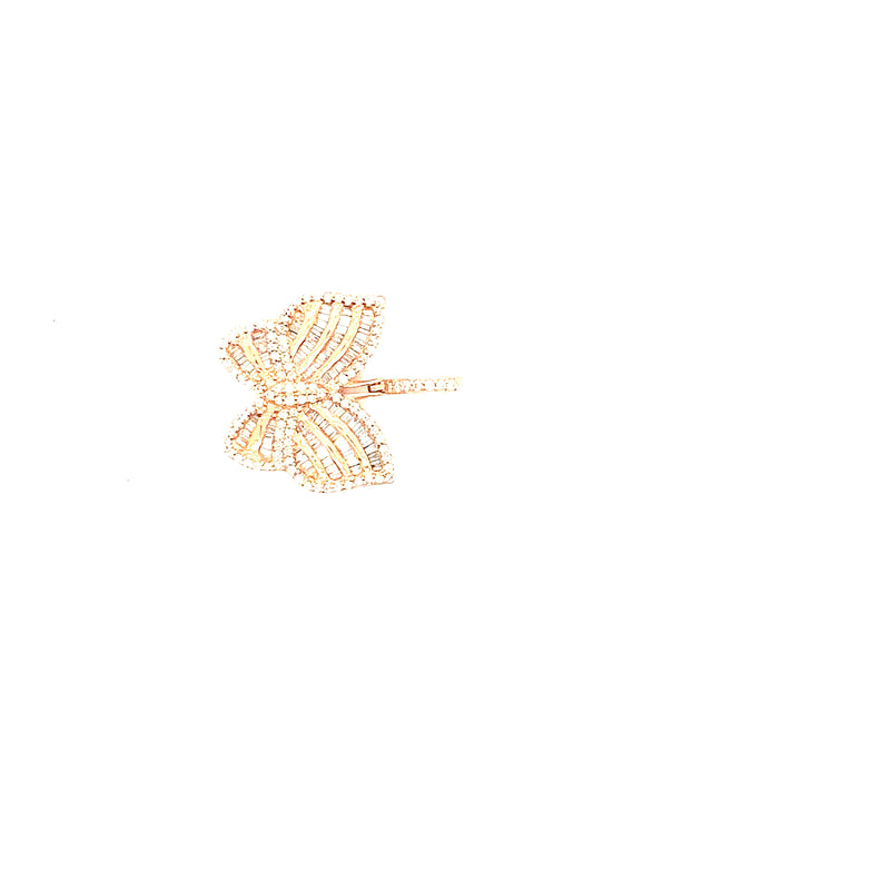10K rose gold small butterfly pendant
