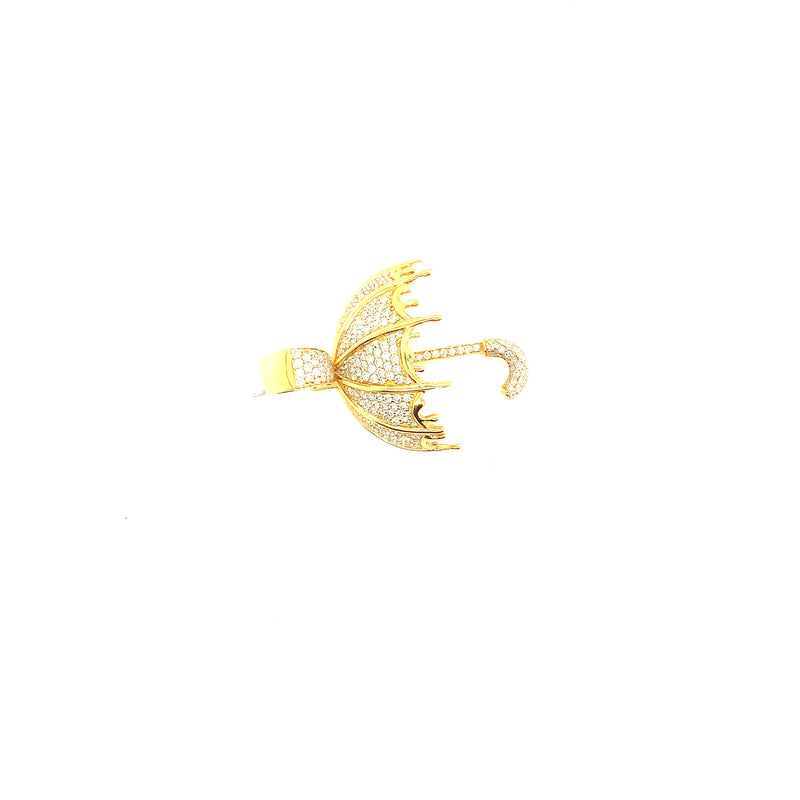 10k yellow golf umbrella pendant
