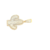 10K yellow gold cactus pendant