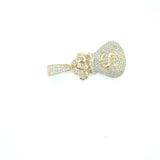 10k yellow gold money bag