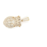 10k yellow gold lion head pendant