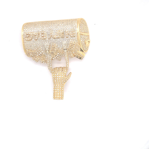 Yellow gold “in my bag” pendant