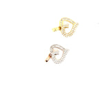 10k gold heart pendants with natural diamonds