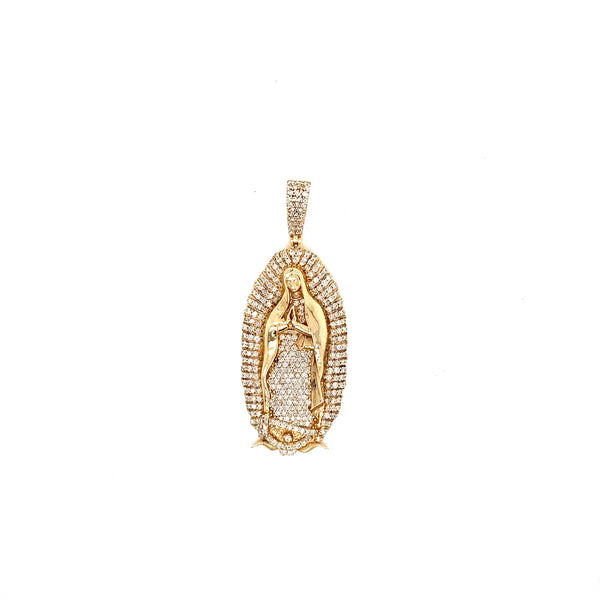 10k yellow gold Guadalupe pendant