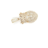 10k yellow gold lion head pendant
