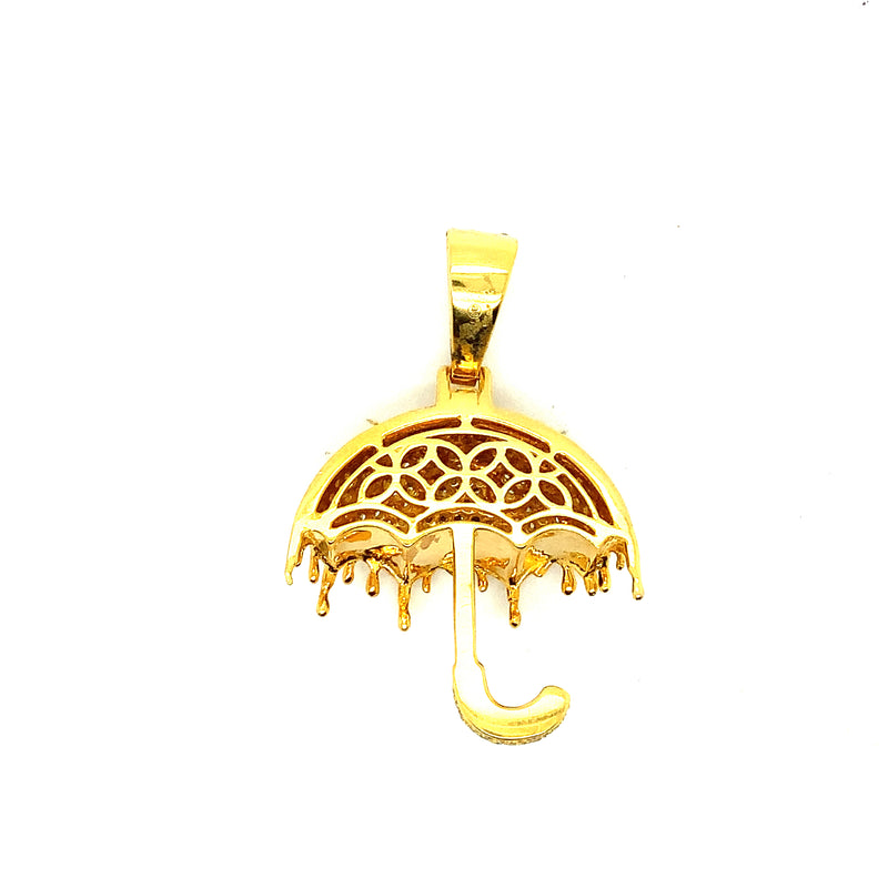 10k yellow golf umbrella pendant