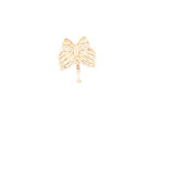 10K rose gold small butterfly pendant