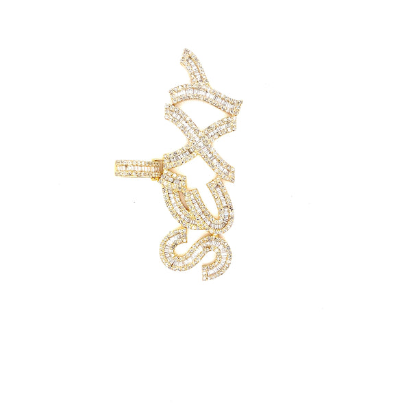 10k yellow gold sexy pendant