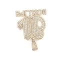 10k yellow gold “Boss Life” pendant