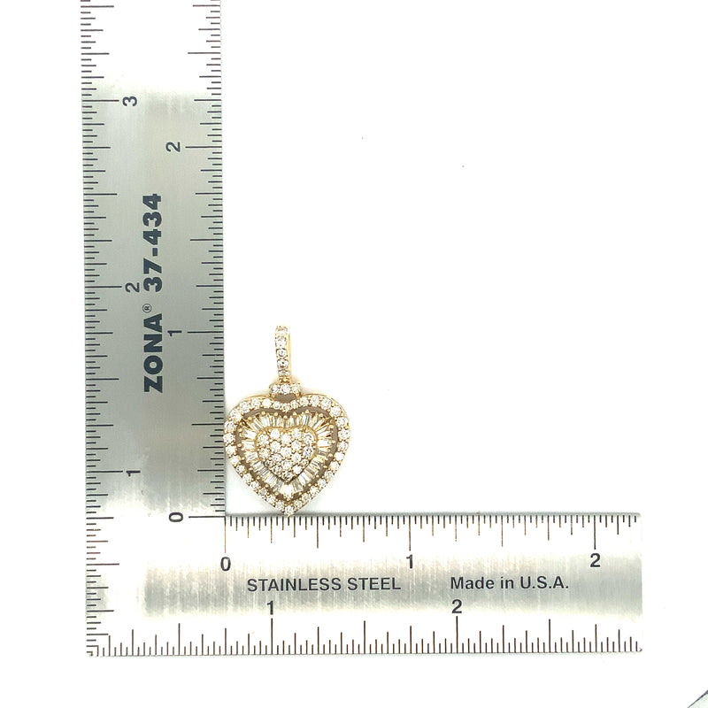 10k gold hearth pendants