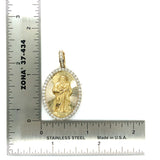 10k yellow gold st judge pendant