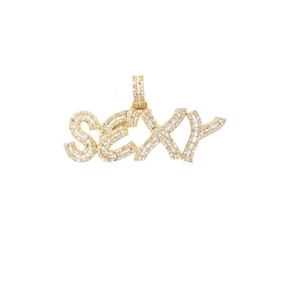 10k yellow gold sexy pendant