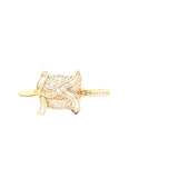 10K gold flower pendent