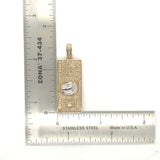 10K yellow gold “100 dollar bill”