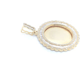 10K gold round shape picture pendent