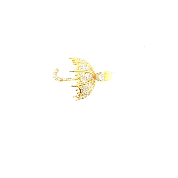 10k yellow golf umbrella pendant