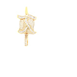 10K gold flower pendent