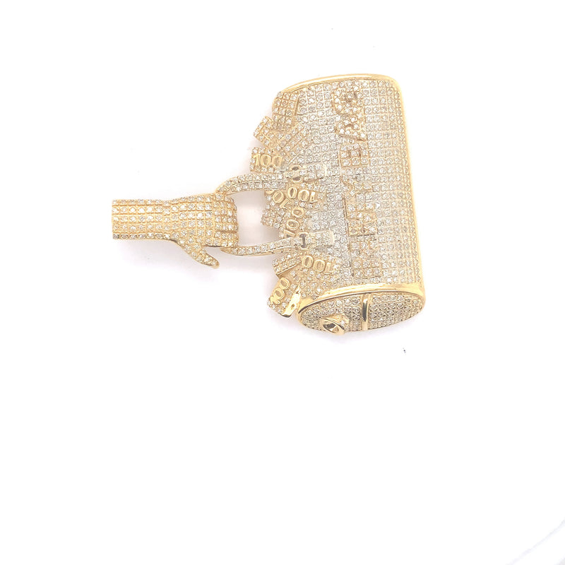 Yellow gold “in my bag” pendant
