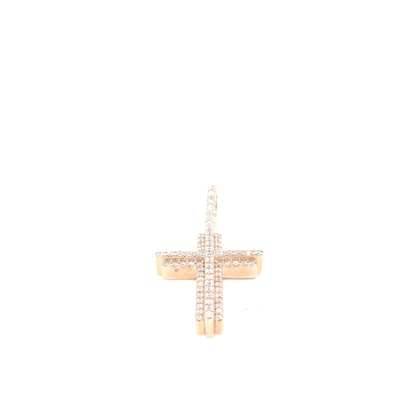 10K Gold diamond cross