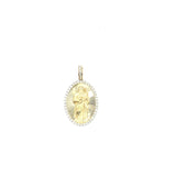 10k yellow gold st judge pendant