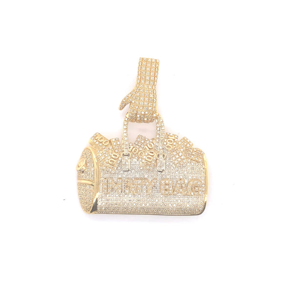 Yellow gold “in my bag” pendant