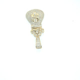10k yellow gold money bag