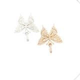 10K gold butterfly pendant