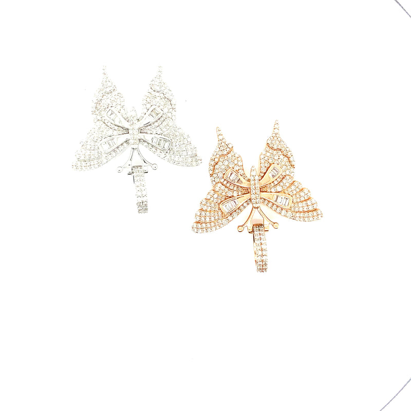 10K gold butterfly pendant