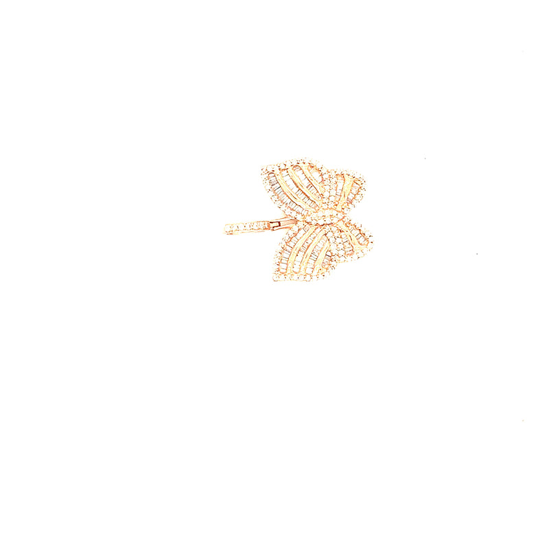 10K rose gold small butterfly pendant