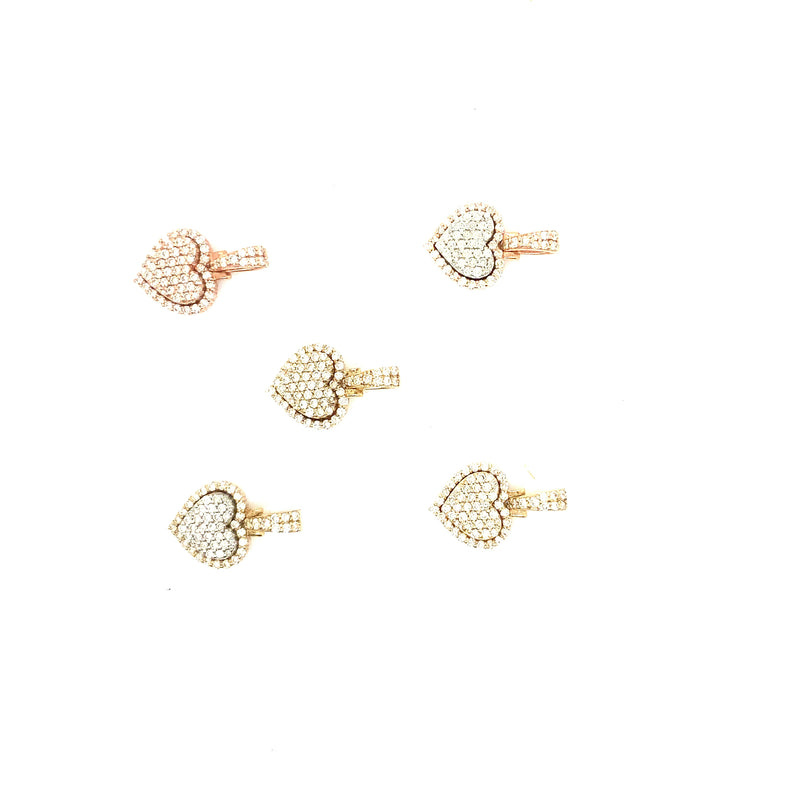 10K gold hearts pendants