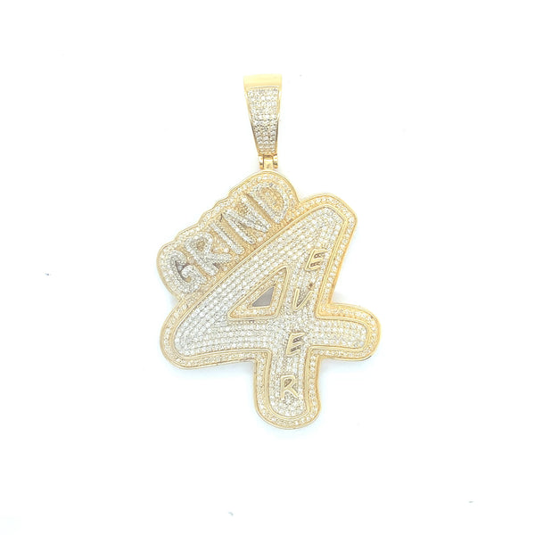 Yellow gold “gring 4 ever” pendant