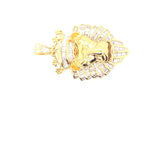 10K gold león head pendent