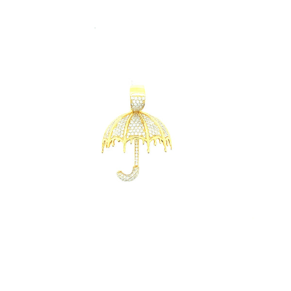 10k yellow golf umbrella pendant