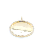 10K gold round shape picture pendent