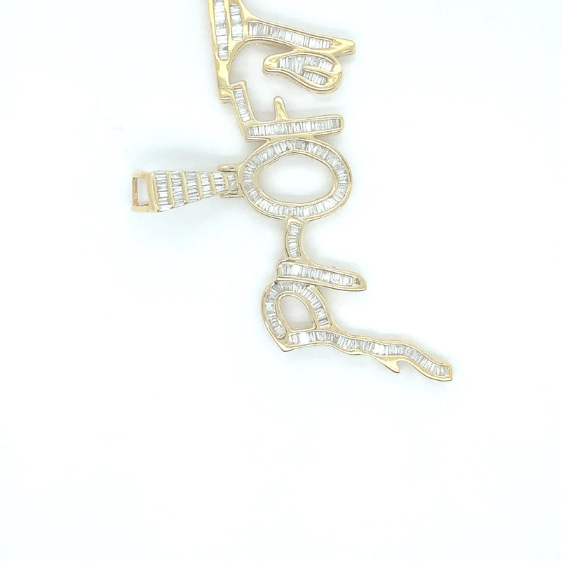 10K yellow gold profit pendant